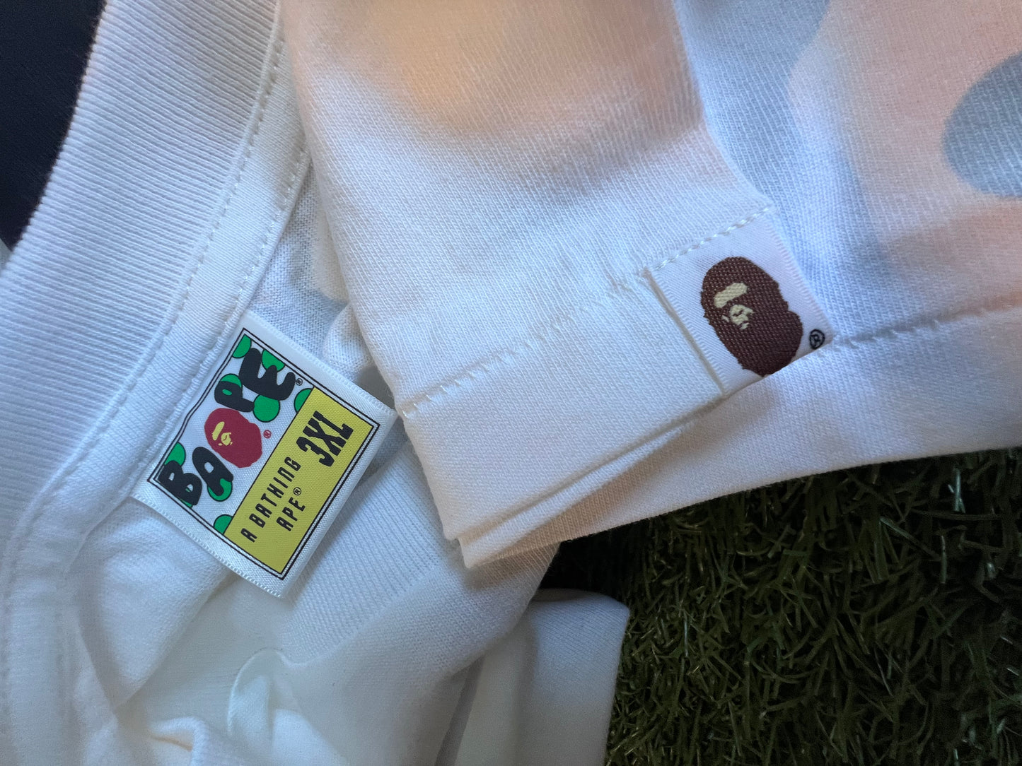 BAPE Ape Head Camo White Tee Size 3XL