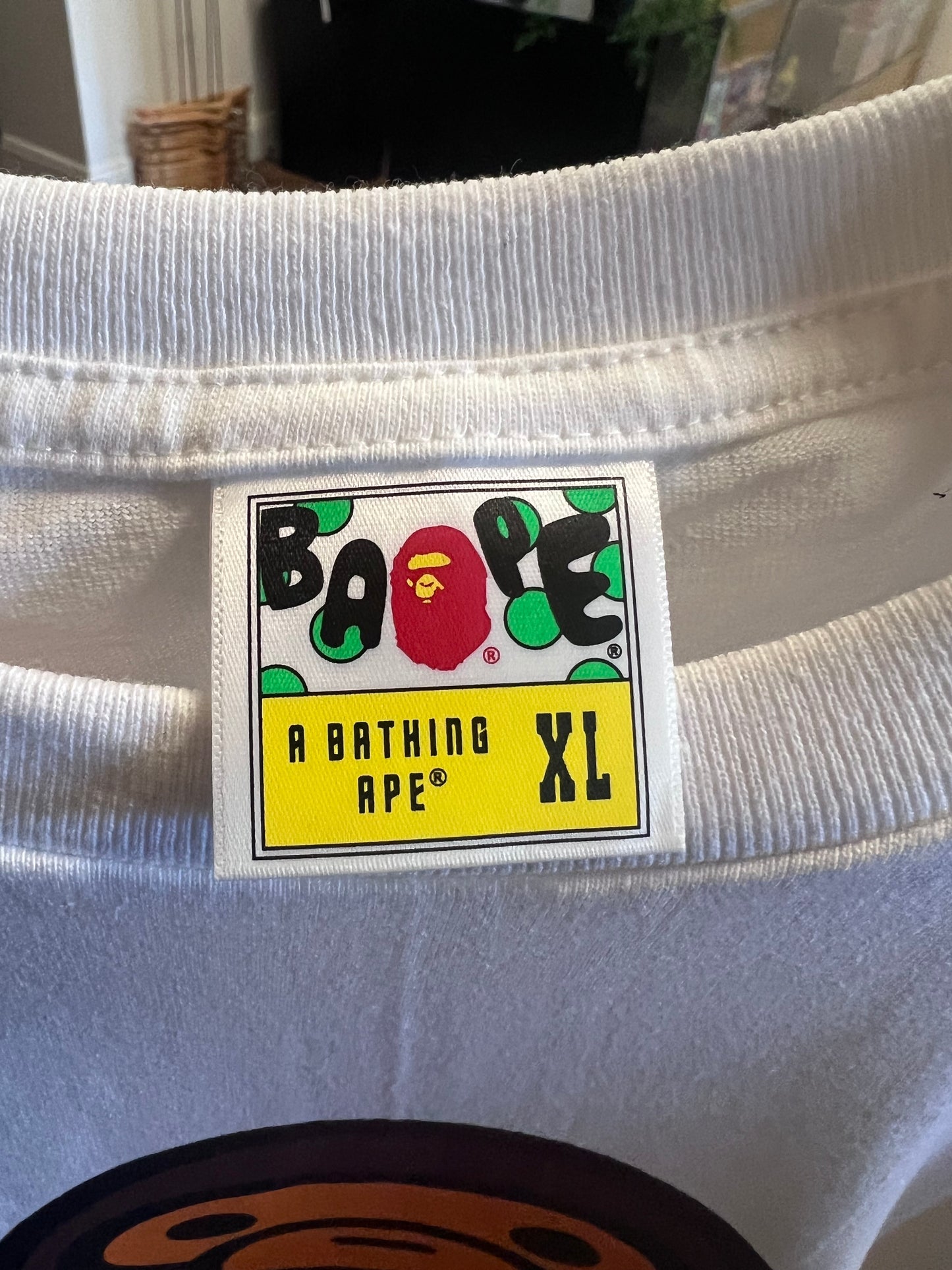 BAPE Baby Milo Tee “White/Orange” – Sizes Medium & XL