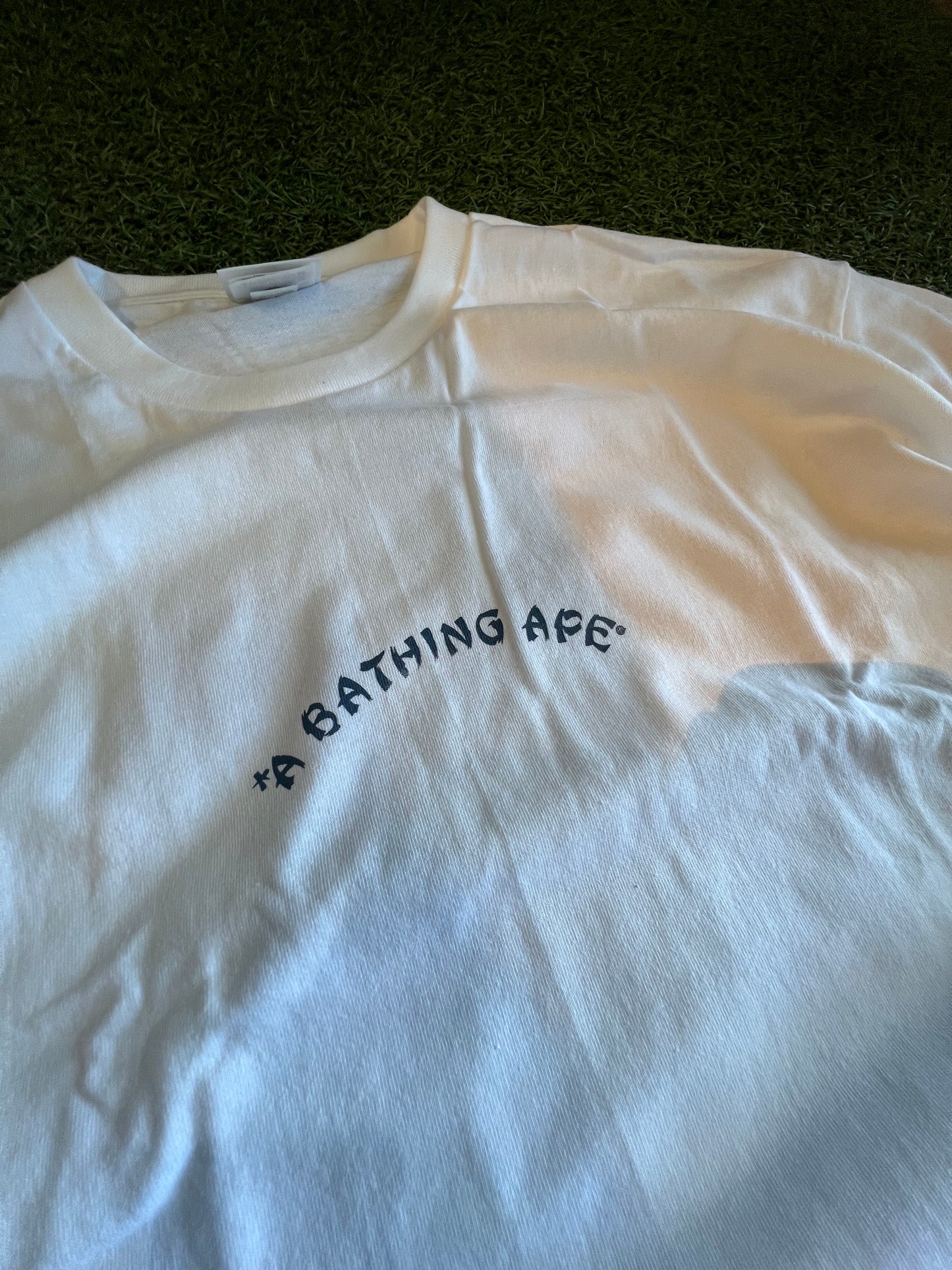 Bape Blue Floral Ape Head Side Print Tee Size 3XL