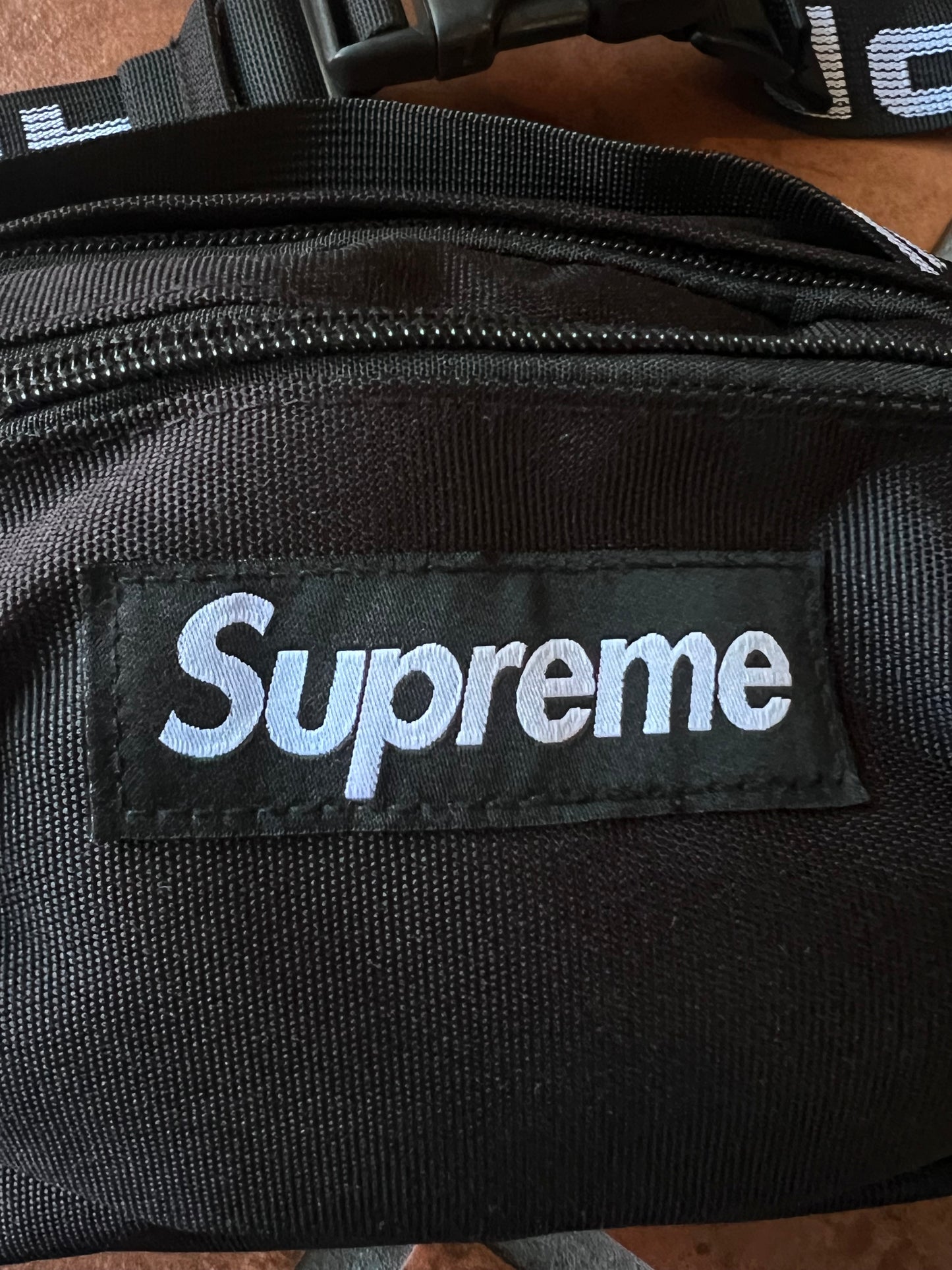 Supreme Black Crossbody/Waist Bag (Size Adjustable)