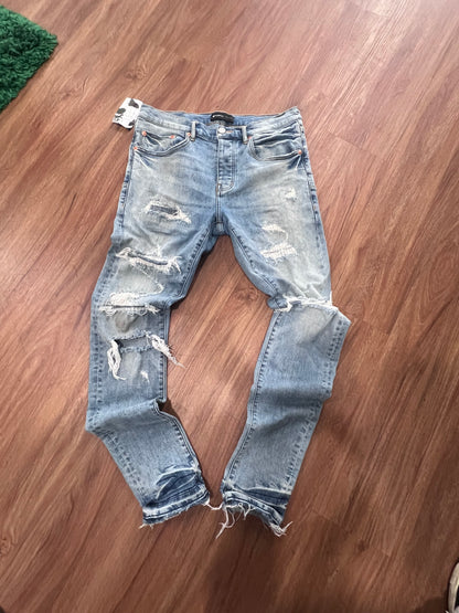 PURPLE BRAND Light Blue Denim Jeans Size 32