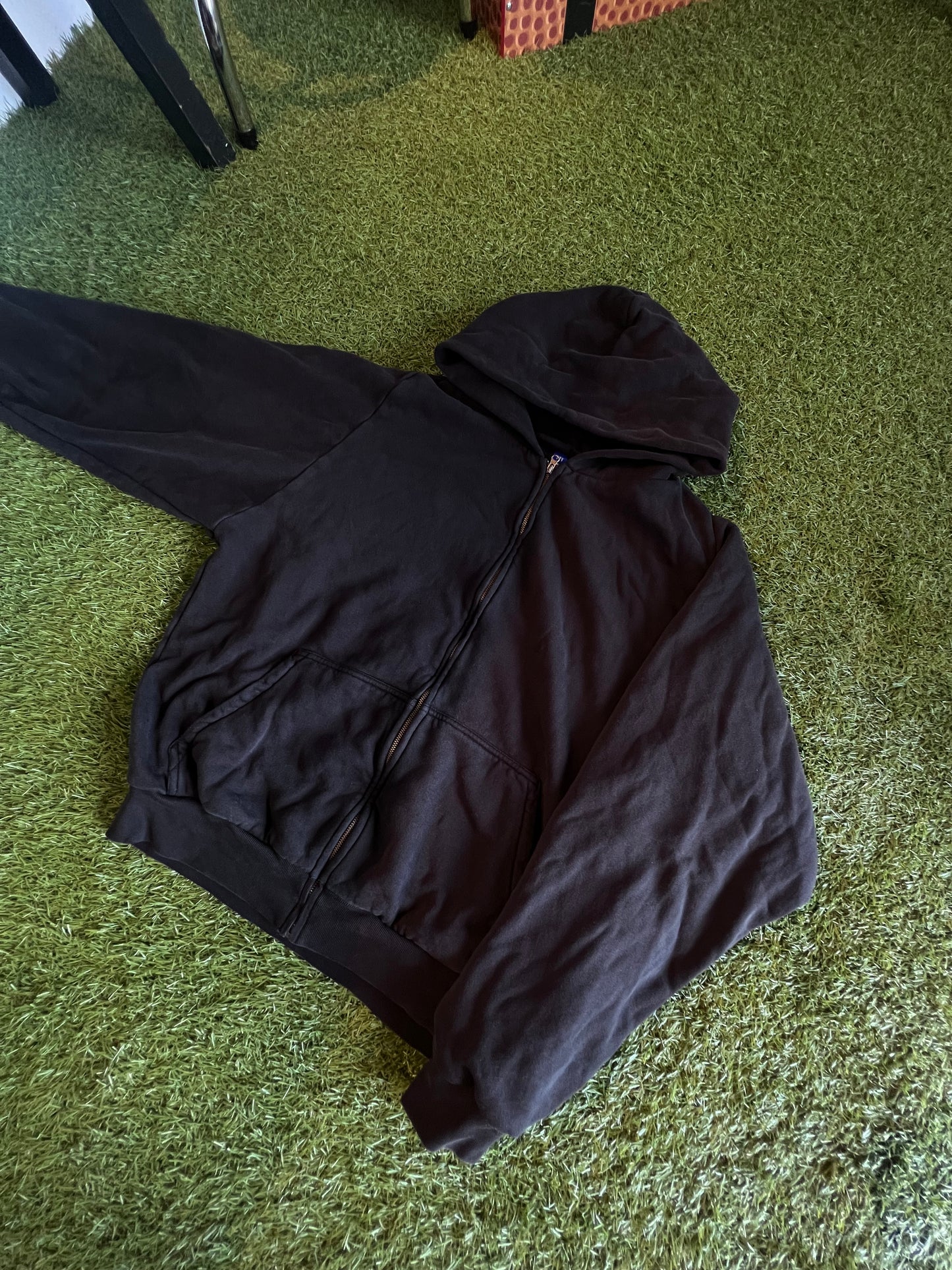 YZY GAP Black Washed Zip Up Hoodie Sizes M,L (SIZE UP!)