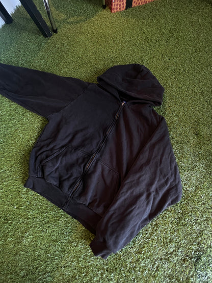 YZY GAP Black Washed Zip Up Hoodie Sizes M,L (SIZE UP!)