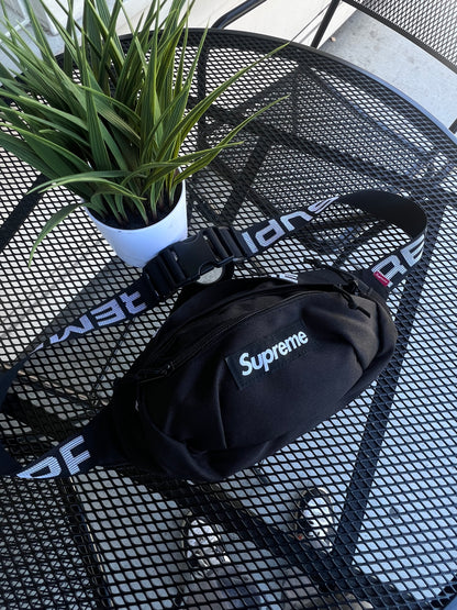 Supreme Black Crossbody/Waist Bag (Size Adjustable)
