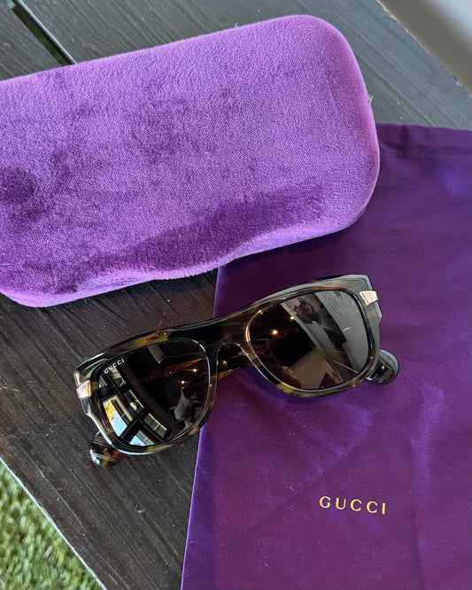 Gucci GG Sunglasses “Tortoiseshell/Brown Lens”