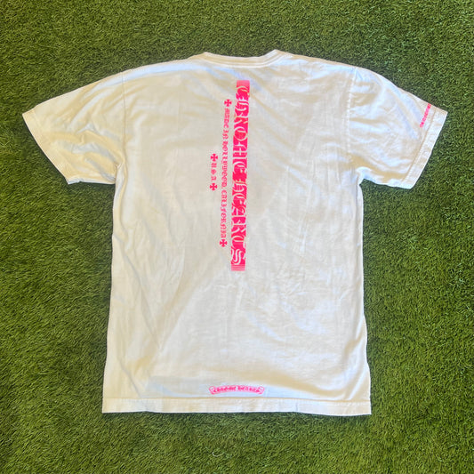 Chrome Hearts Pink/White Tee Size M