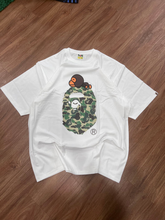 BAPE Baby Milo Camo Ape Head Tee (Size 3XL)