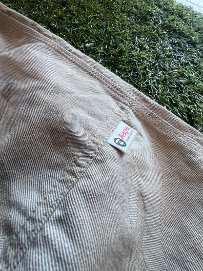 AAPE By Bathing Ape Beige Camo Utility Pants Size M