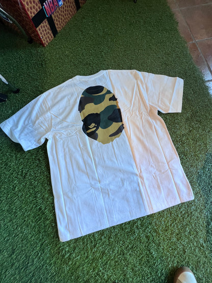 BAPE Ape Head Camo White Tee Size 3XL