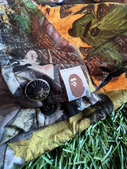 Bape Tree Camo Windbreaker Jacket Size M