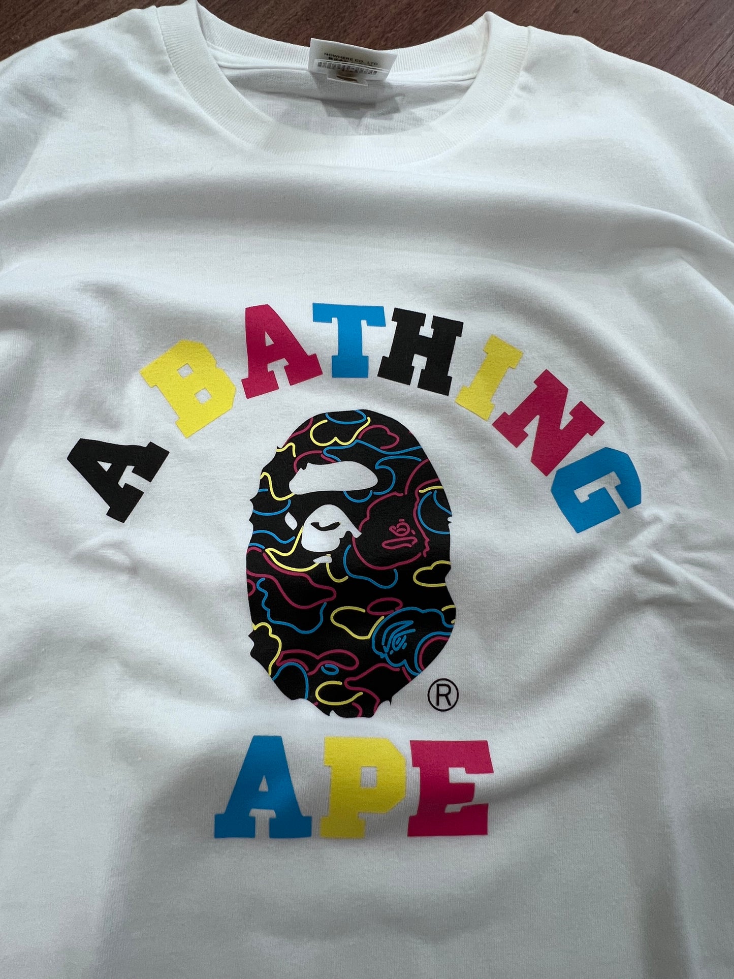 BAPE Multicolor Camo Ape Head Tee (Size 3XL)