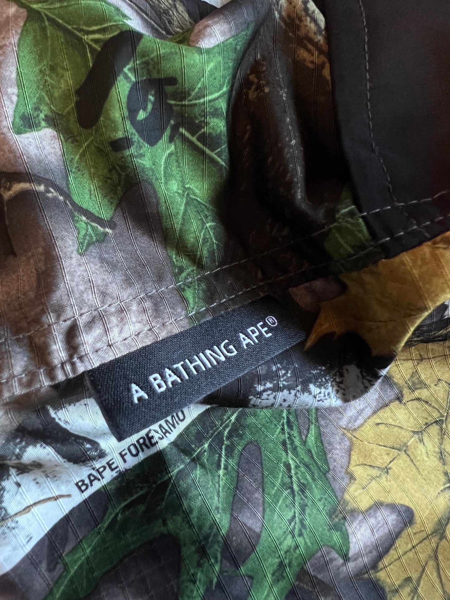 Bape Tree Camo Windbreaker Jacket Size M