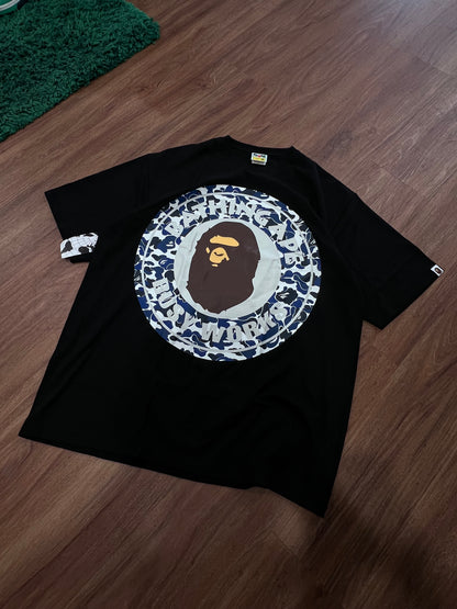 Bape Busy Works Blue Camo Tee Size 3XL