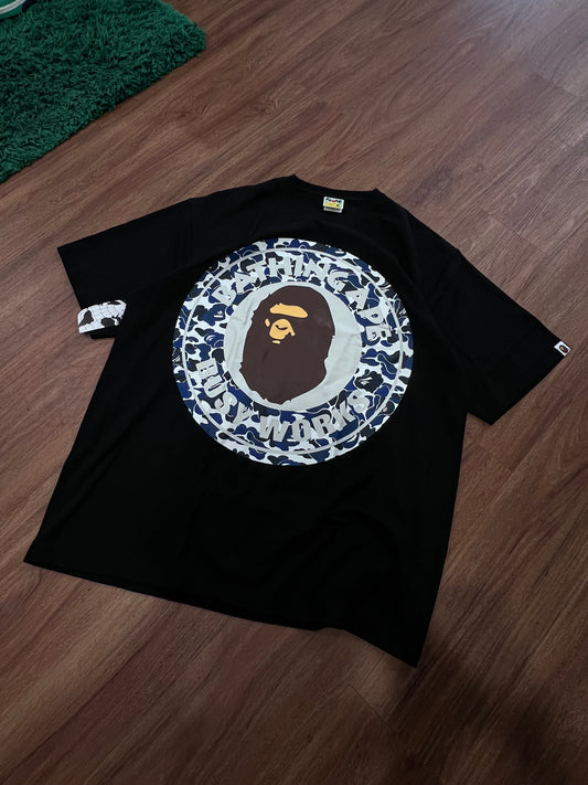 Bape Busy Works Blue Camo Tee Size 3XL