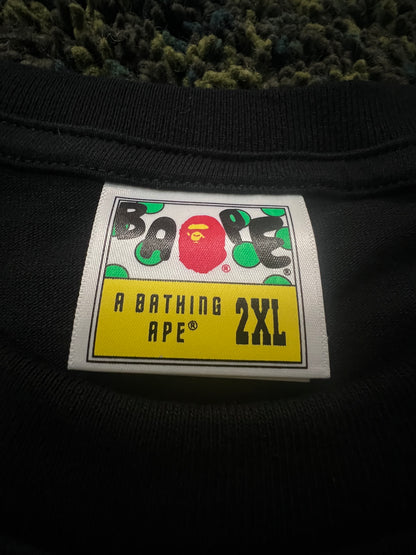 BAPE Cherry Blossom Ape Head Tee “Black/Pink” – Size 2XL