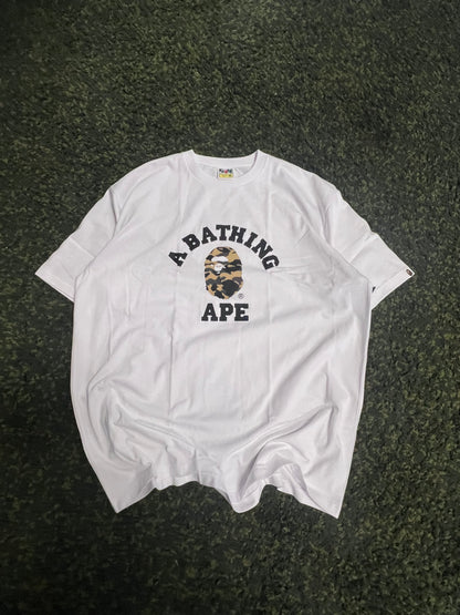 BAPE College Tee “White/Camo” – Size 3XL