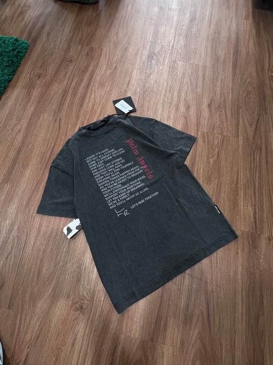 Palm Angels Charcoal Grey T-Shirt Size Small NEW