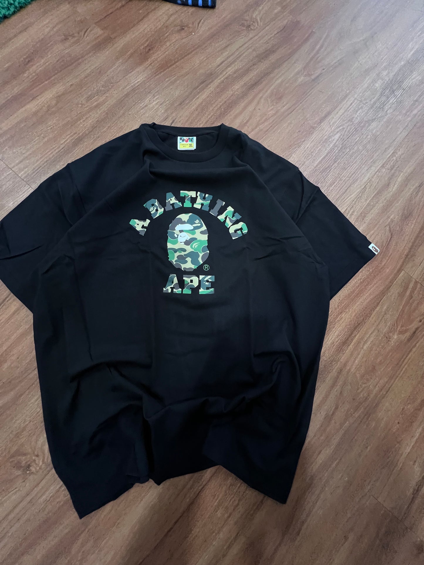 BAPE Camo College Logo Ape Head Tee (Size 3XL)