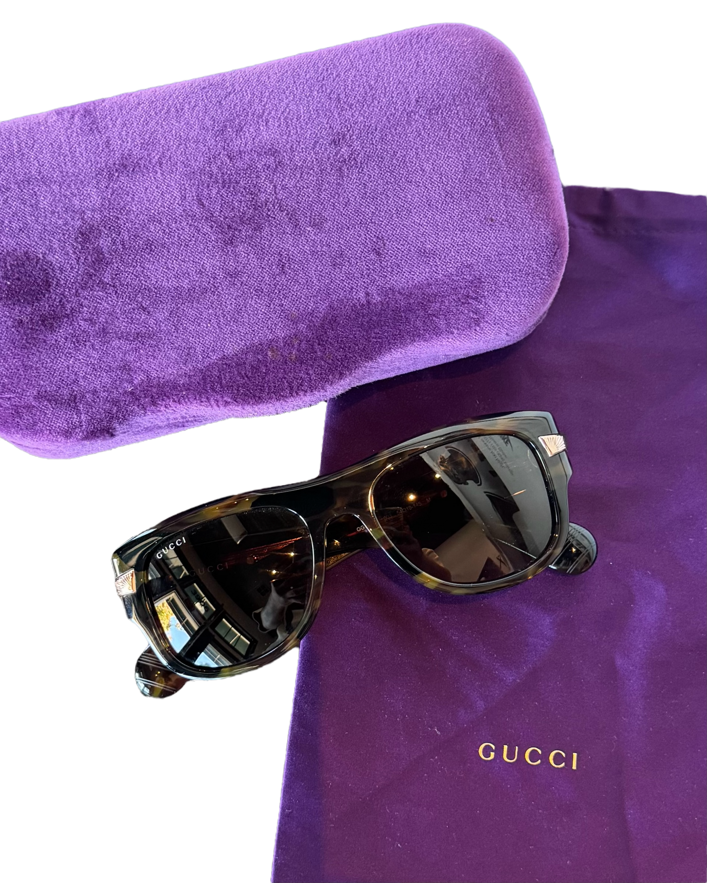 Gucci GG Sunglasses “Tortoiseshell/Brown Lens”
