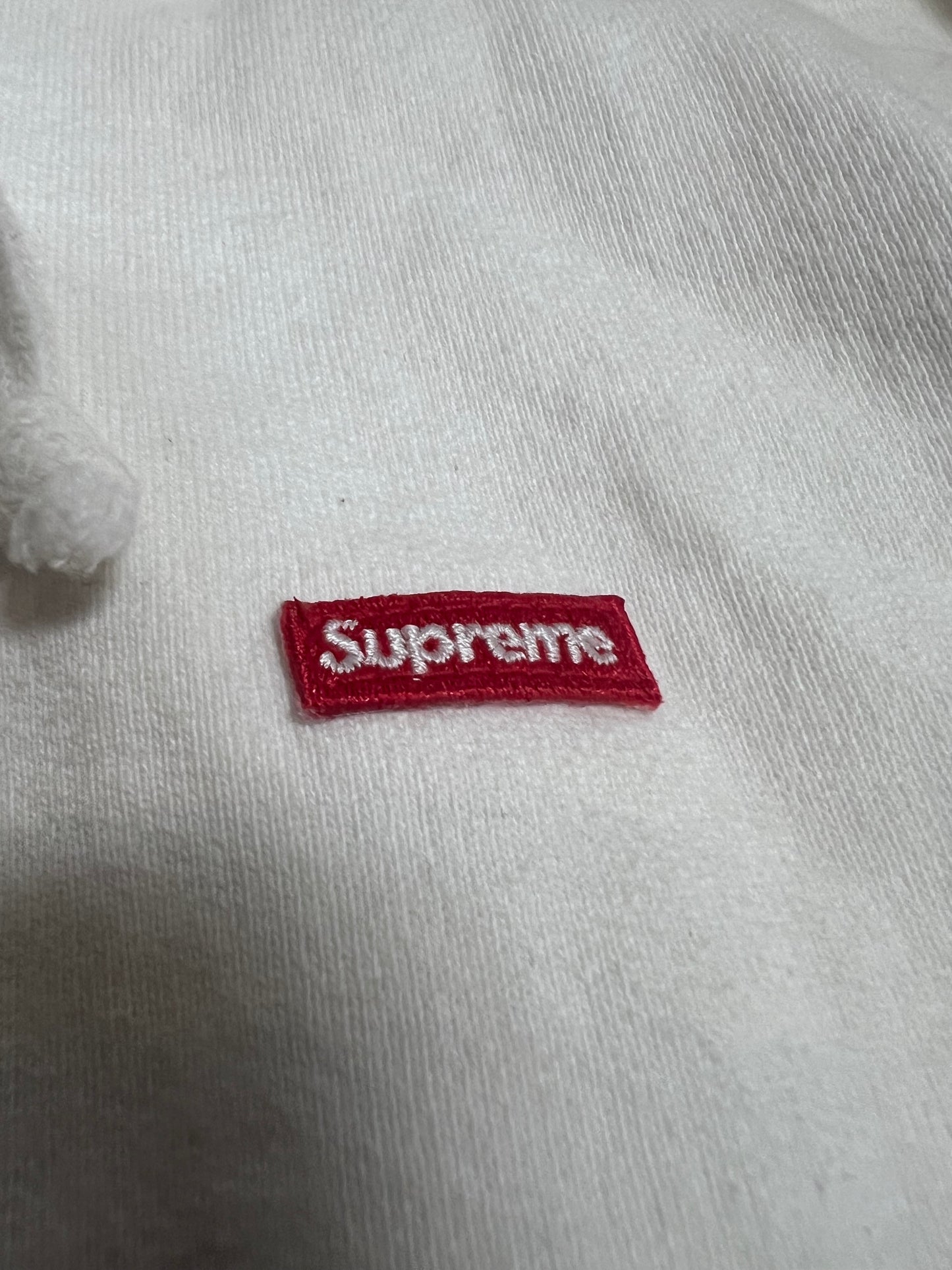 Supreme Small Box Logo Zip-Up Hoodie “White Floral” – Size Small